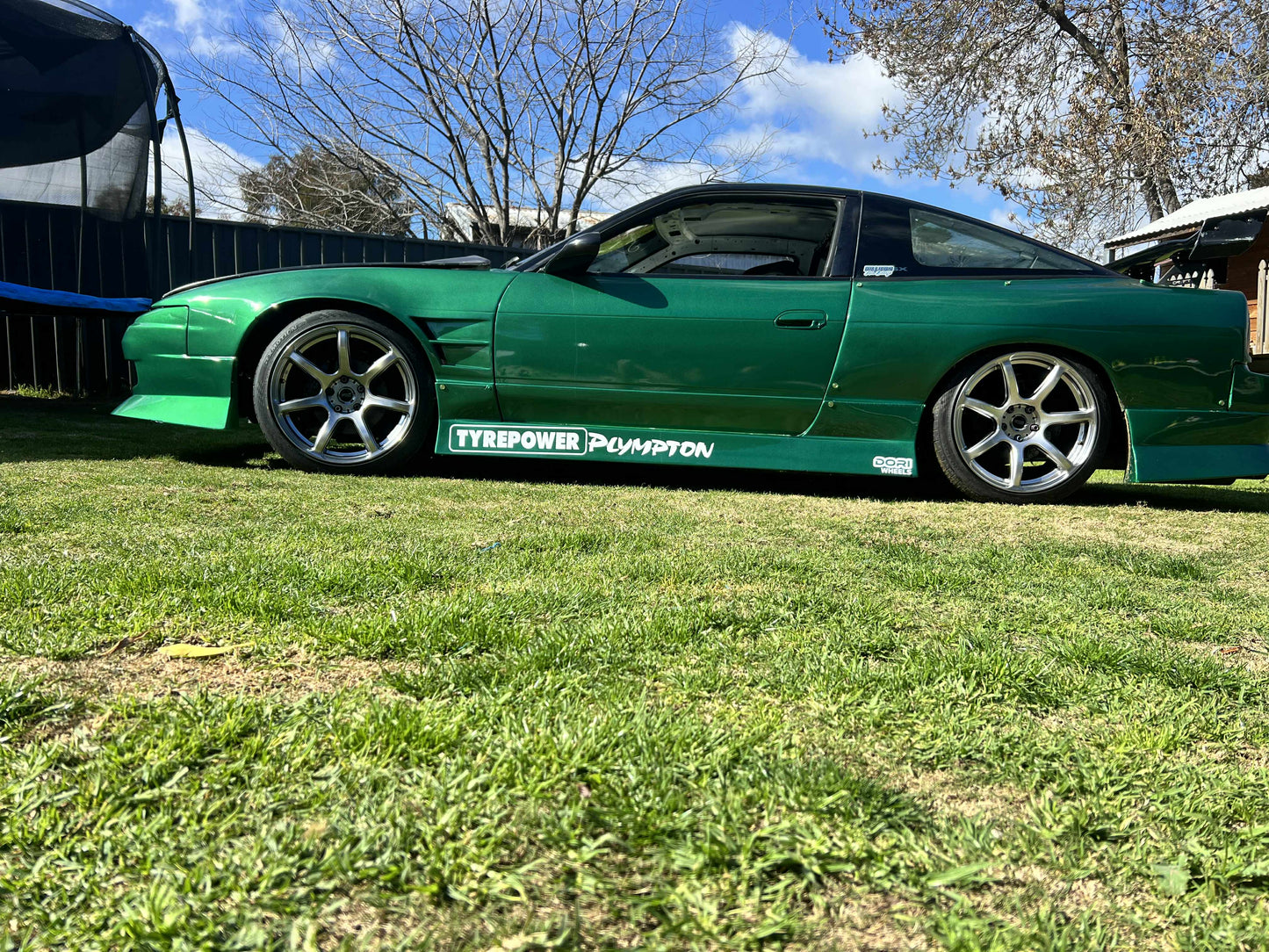 DORI NANA on Nissan 180sx drift car