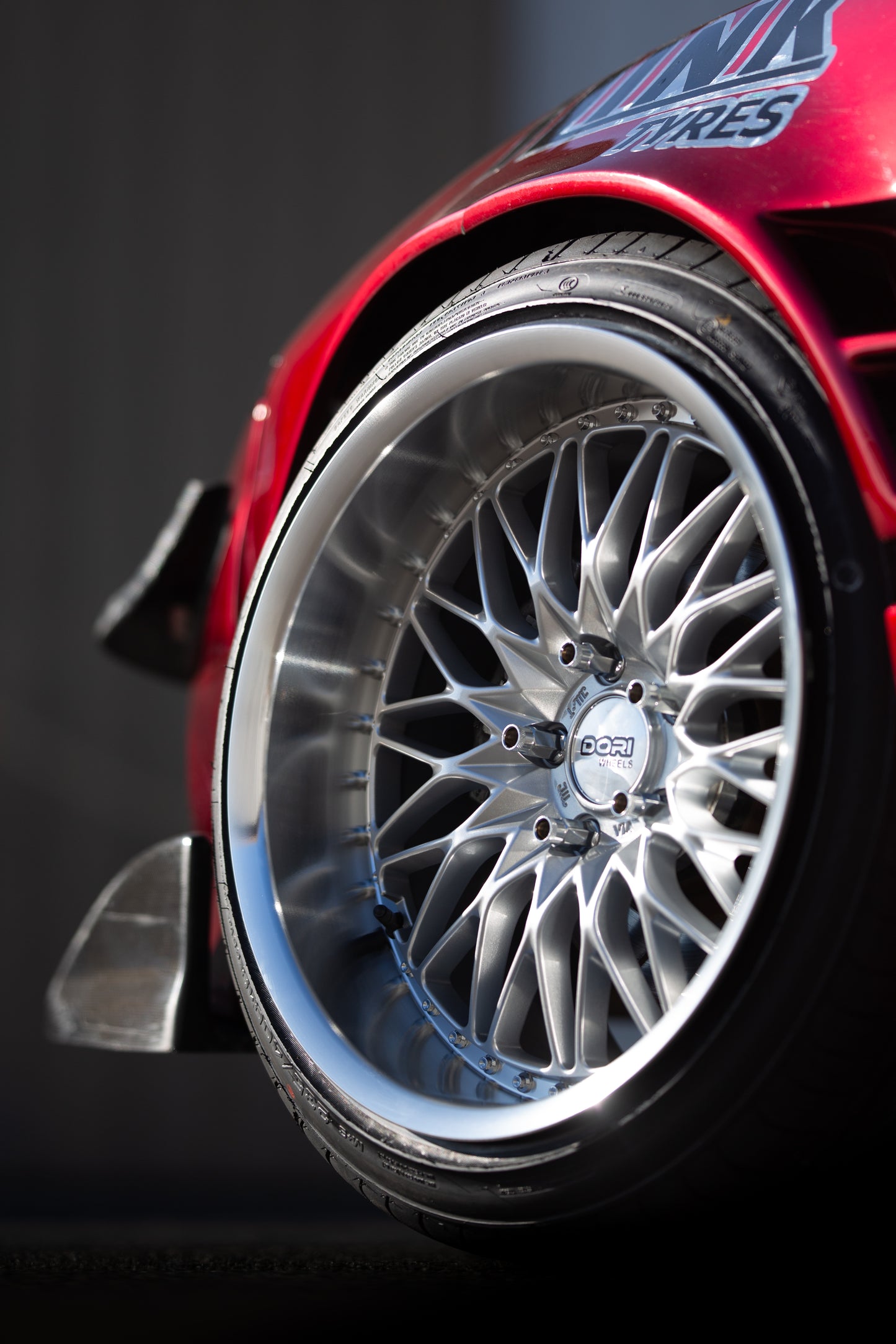 DORI SAN on Nissan Sonvia (Silver with machined lip)