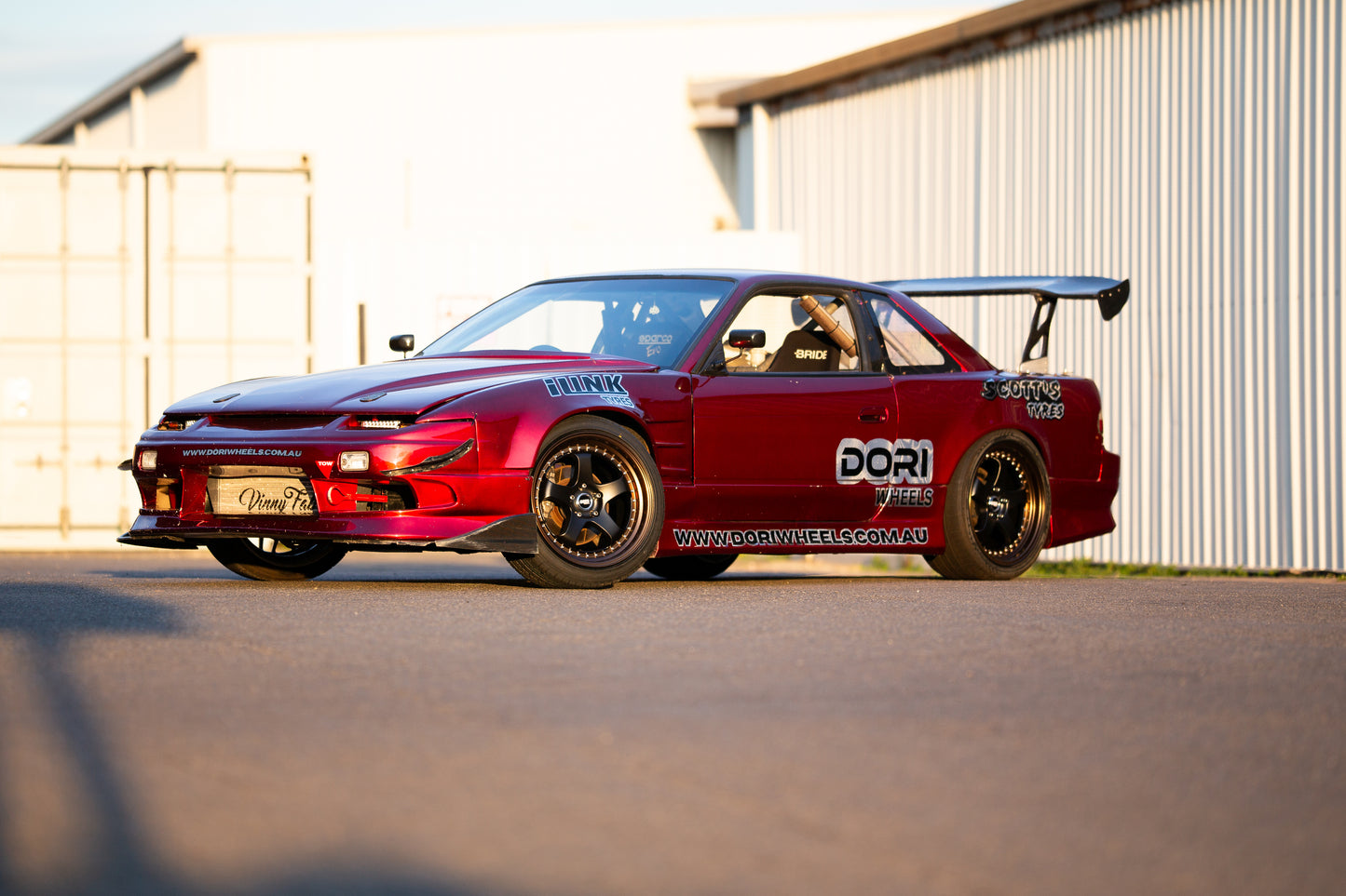 DORI ICHI on Nissan Sonvia (Black with Bronze lip)