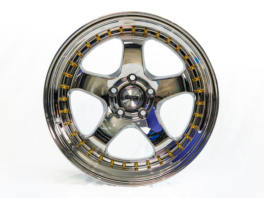 DORI ICHI 18x10.5 +22 5x114.3 Chrome
