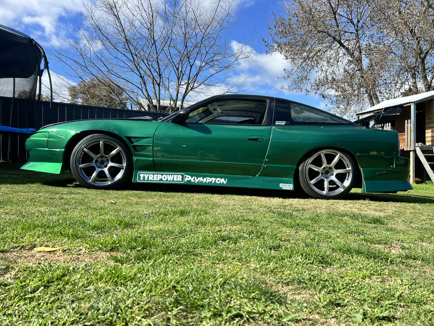 DORI NANA on Nissan 180sx drift car