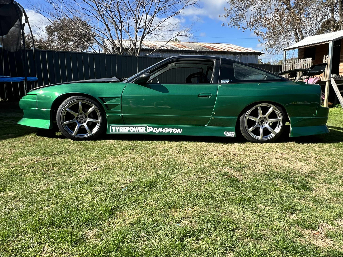 DORI NANA on Nissan 180sx drift car