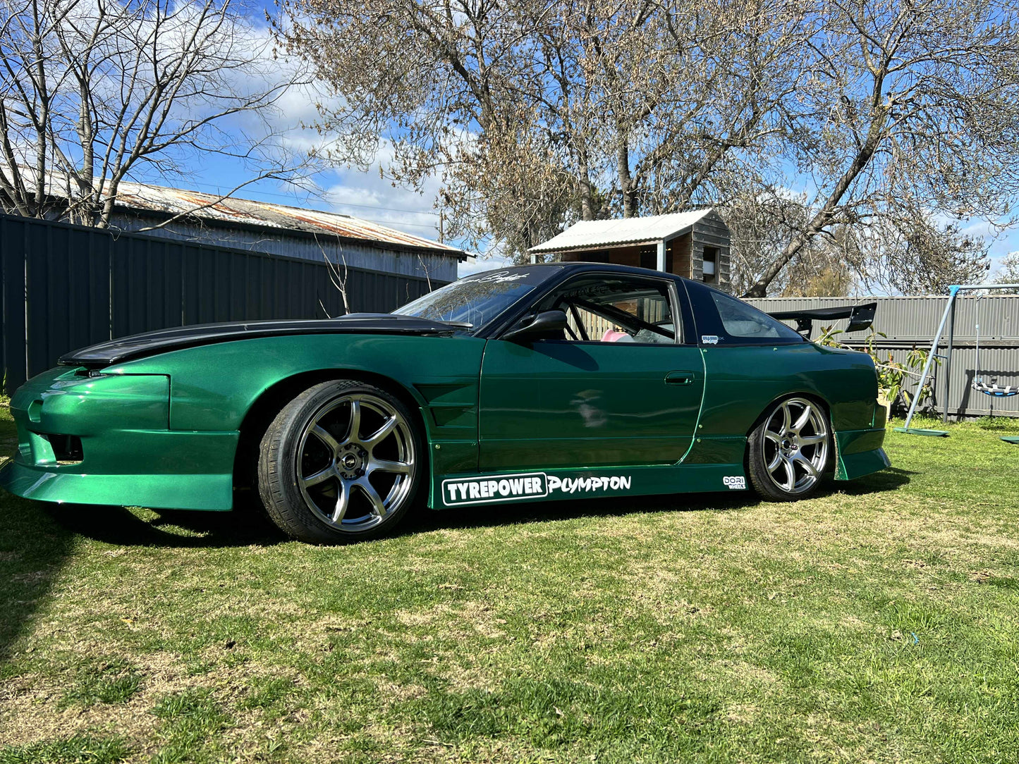 DORI NANA on Nissan 180sx drift car