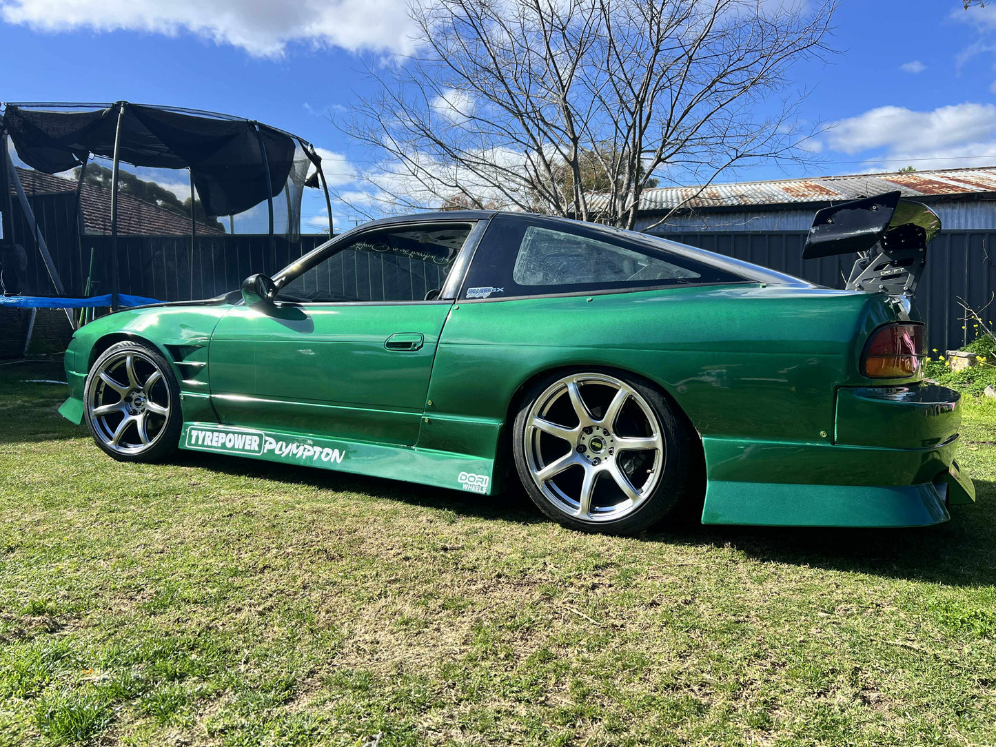 DORI NANA on Nissan 180sx drift car