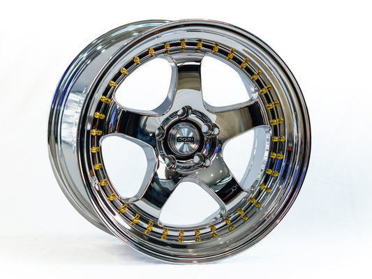 DORI ICHI 18x10.5 +22 5x114.3 Chrome