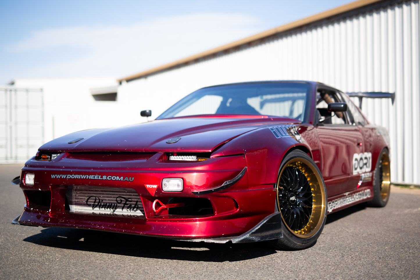 DORI SAN on Nissan Sonvia (Black with Bronze lip)