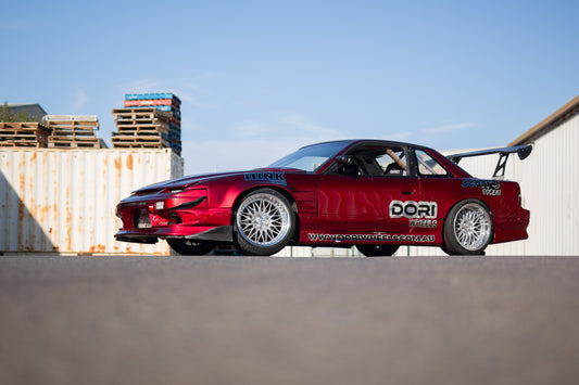 DORI SAN on Nissan Sonvia (Silver with machined lip)