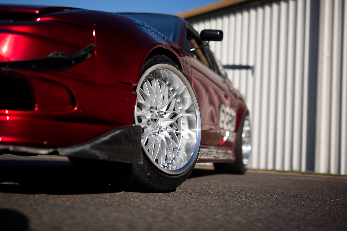 DORI SAN on Nissan Sonvia (Silver with machined lip)