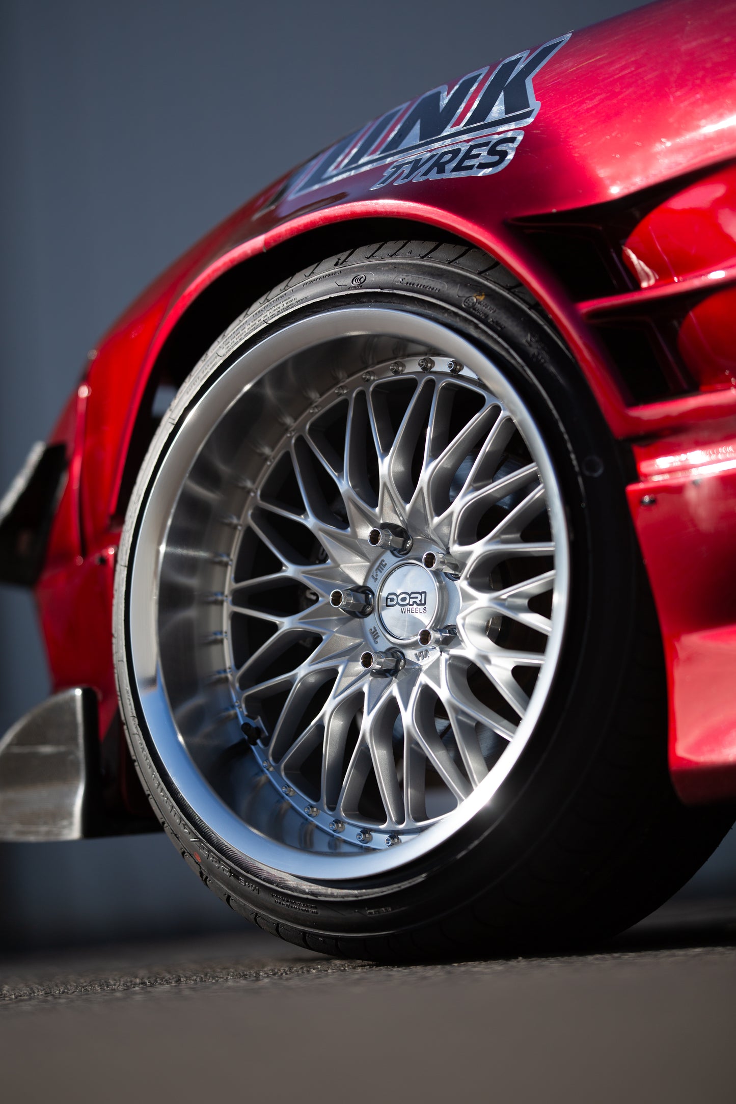 DORI SAN on Nissan Sonvia (Silver with machined lip)