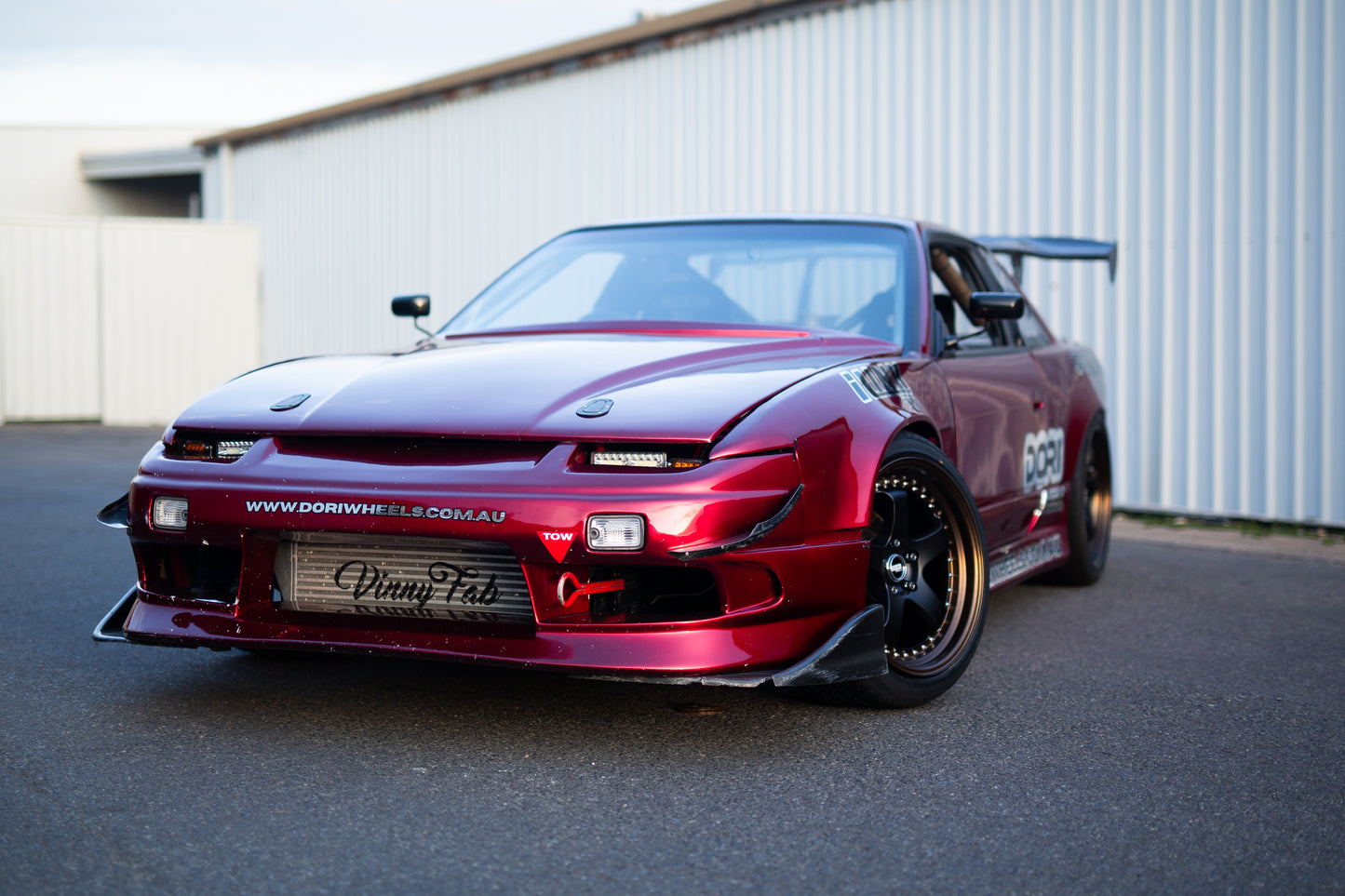 DORI ICHI on Nissan Sonvia (Black with Bronze lip)