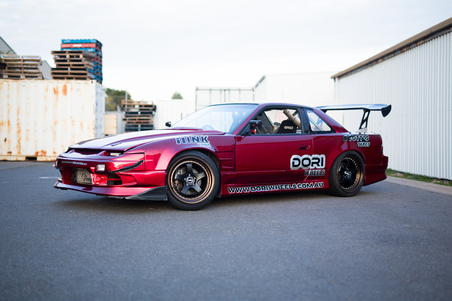 DORI ICHI on Nissan Sonvia (Black with Bronze lip)