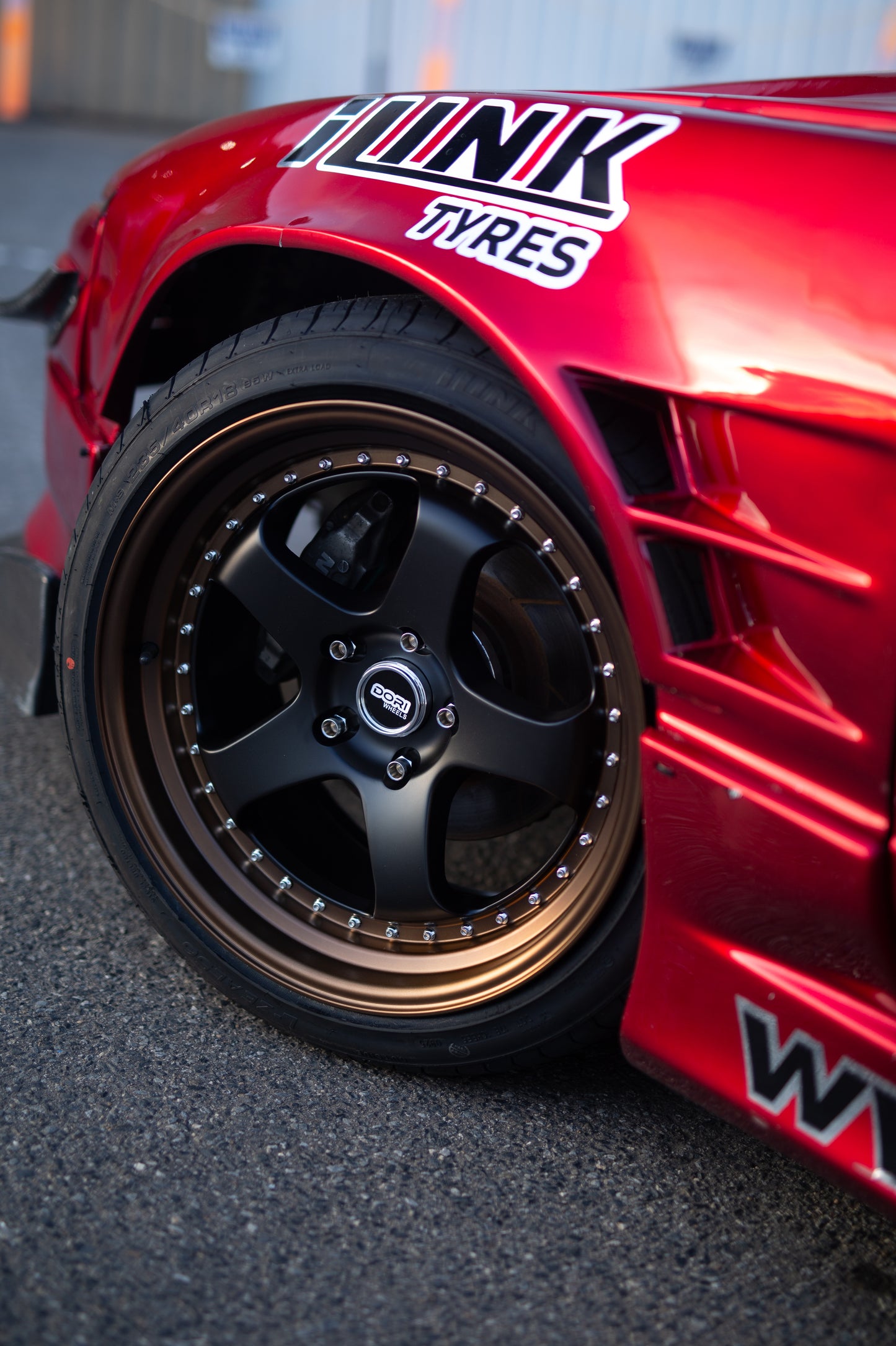 DORI ICHI on Nissan Sonvia (Black with Bronze lip)